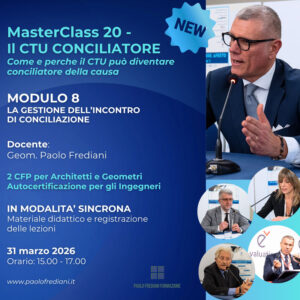 MasterClass 20 Il CTU Conciliatore - Modulo 8