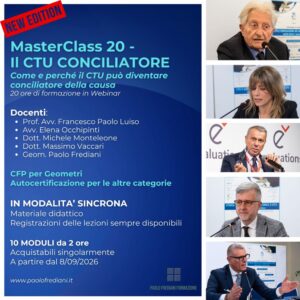 Pacchetto 10 moduli MasterClass 20 - IL CTU CONCILIATORE