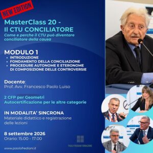 MASTERCLASS 20 IL CTU CONCILIATORE - Modulo 1