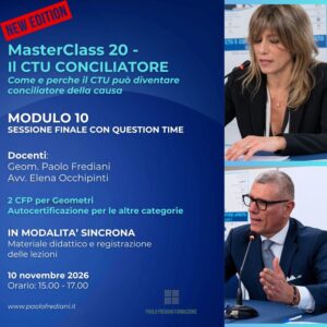 MASTERCLASS 20 IL CTU CONCILIATORE - Modulo 10