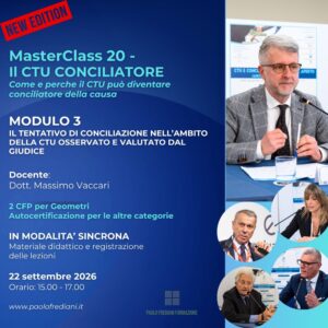 MASTERCLASS 20 IL CTU CONCILIATORE - Modulo 3