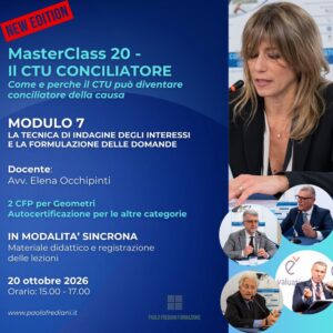 MASTERCLASS 20 IL CTU CONCILIATORE - Modulo 7